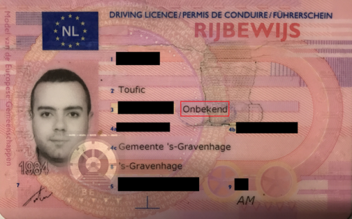 Dutch drivers license