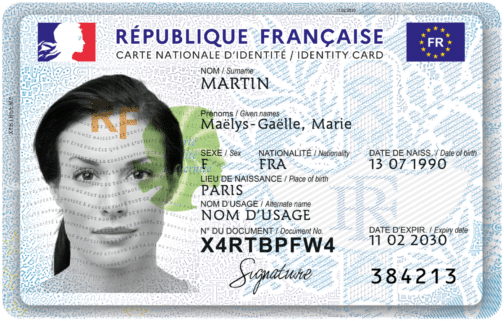 Buy French identity card